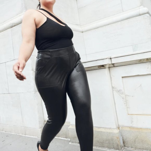 Spanx Leather-Like Logger Size Large - Picture 1 of 10